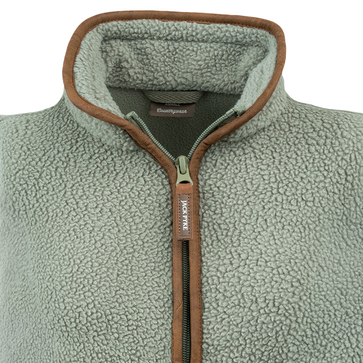Dames Sherpa Fleece Bodywarmer Salie