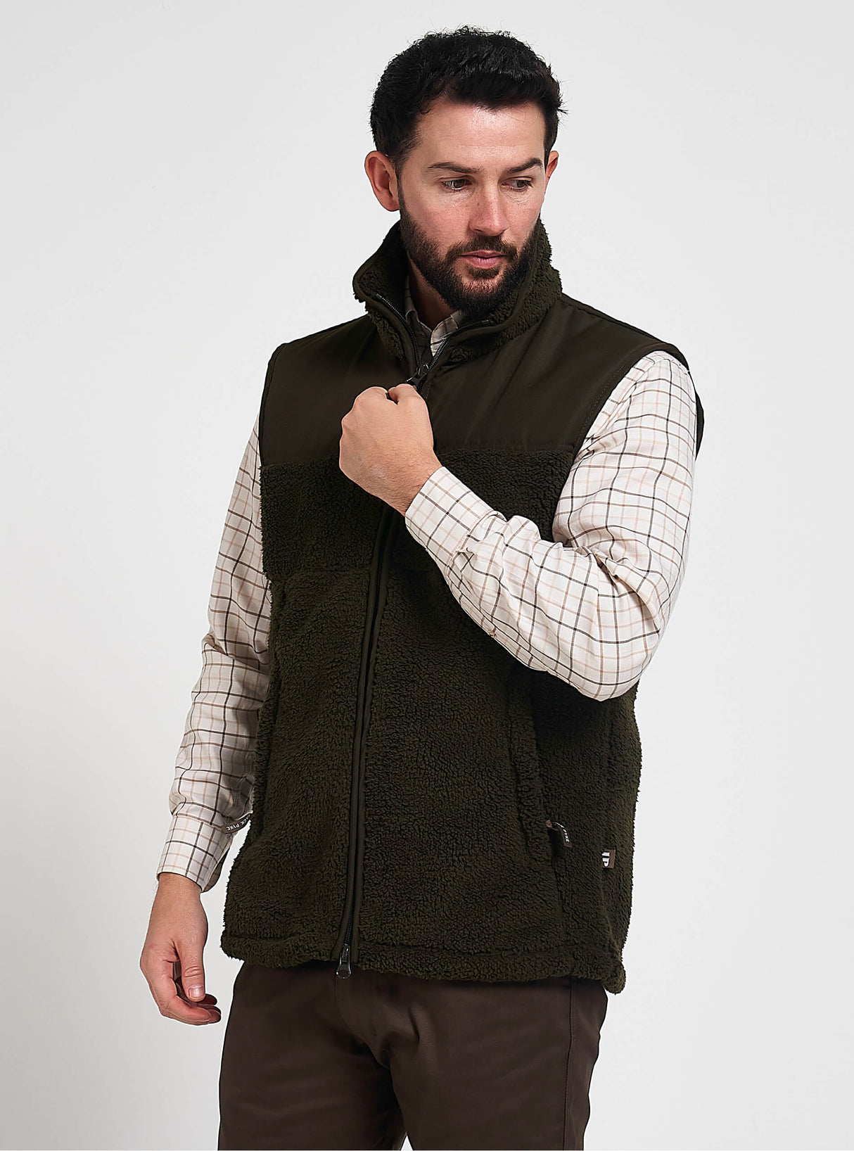 Sherpa Fleece Bodywarmer Donkerolijf