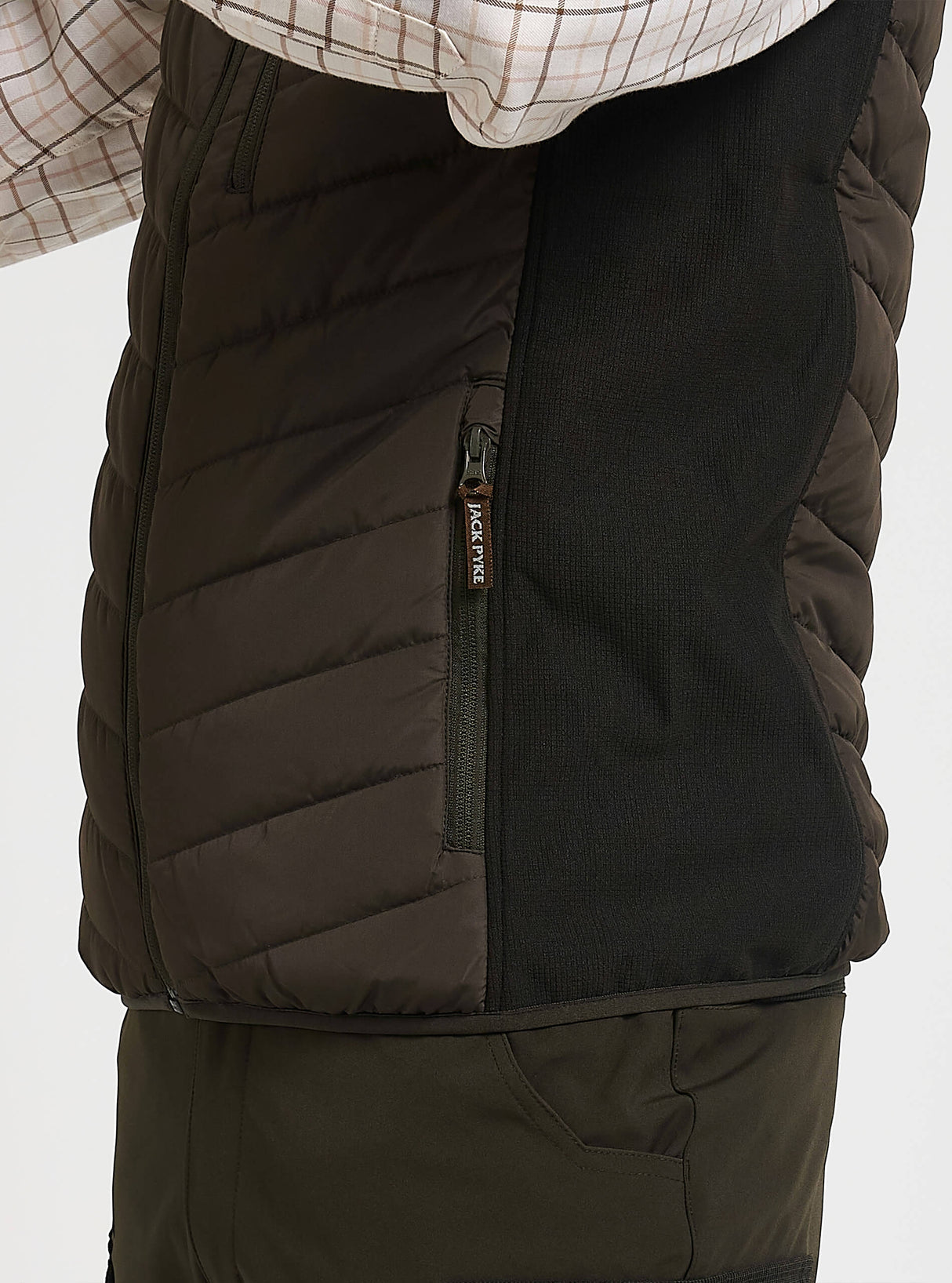 Hybride Bodywarmer Groen