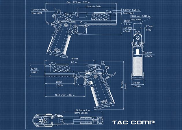 BUL SAS II Tac Comp 5" Silver (2)