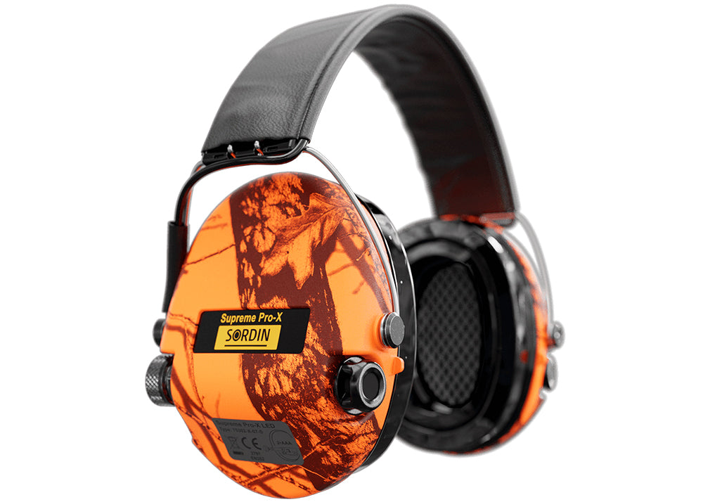 Gehoorbeschermer Sordin Supreme Pro X LED Leather Blaze