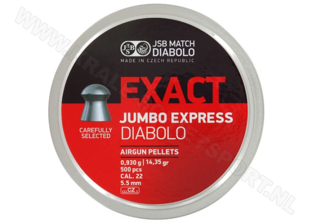 Luchtdrukkogeltjes JSB Exact Diabolo Jumbo Express BigBox 5.52 mm 14.35 grain