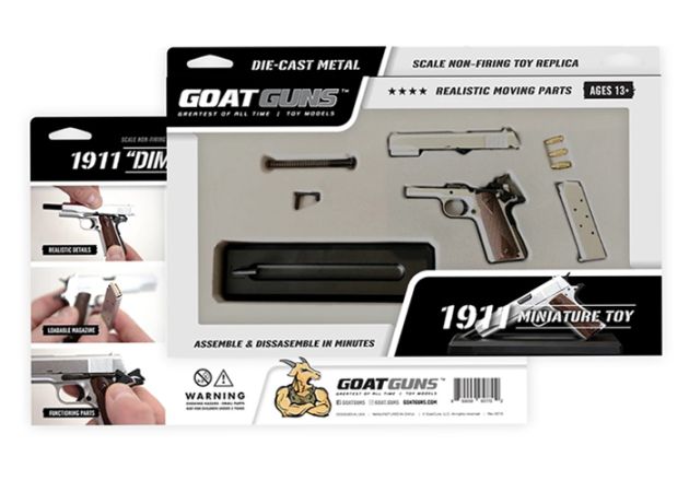Miniatuur Goatguns Mini 1911 Silver (3)