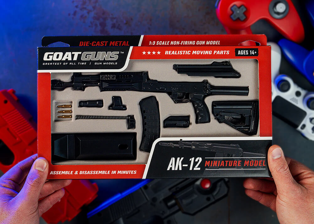Miniatuur Goatguns AK12 Black