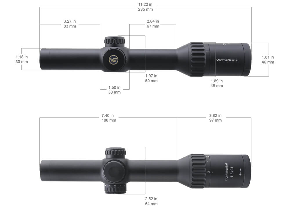 Vector Optics Continental 1-8x24 Richtkijker