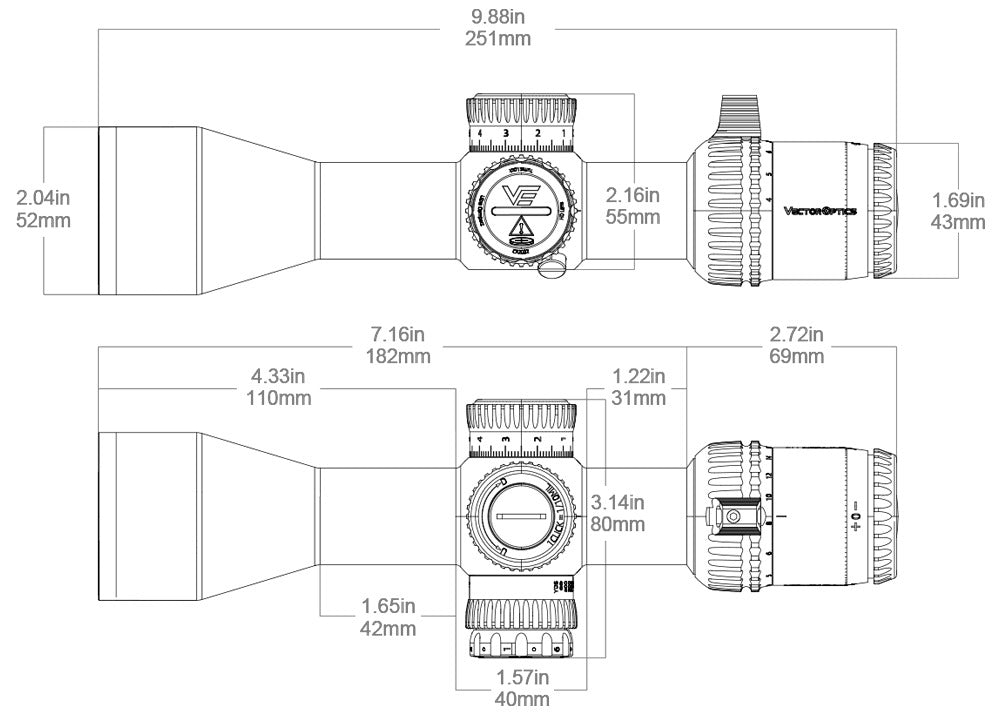 Vector Optics Veyron Gen2 4-16x44 Richtkijker