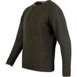 Ashcombe Trui Ronde Hals 100% Lamswol Donkerolijf