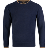 Ashcombe Trui Ronde Hals 100% Lamswol Marineblauw