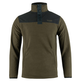 Snap Neck Fleecetrui Donkerolijf