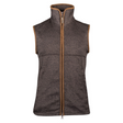 Melange Fleece Bodywarmer Bruin Gemêleerd