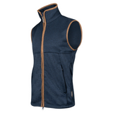 Melange Fleece Bodywarmer Marineblauw Gemêleerd