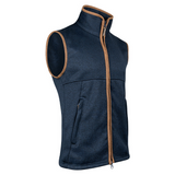 Melange Fleece Bodywarmer Marineblauw Gemêleerd