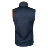 Melange Fleece Bodywarmer Marineblauw Gemêleerd