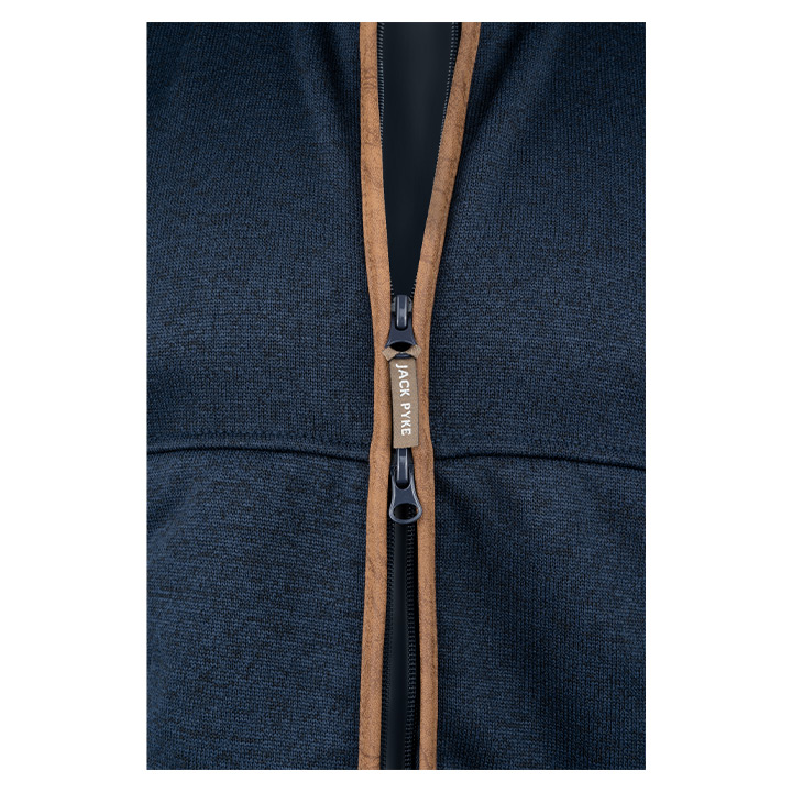 melange-fleece-gilet-navy-fleck