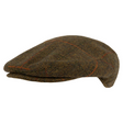 Flat Cap Wolmix Tweed Bruin
