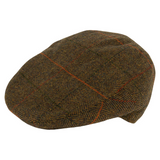 Flat Cap Wolmix Tweed Bruin
