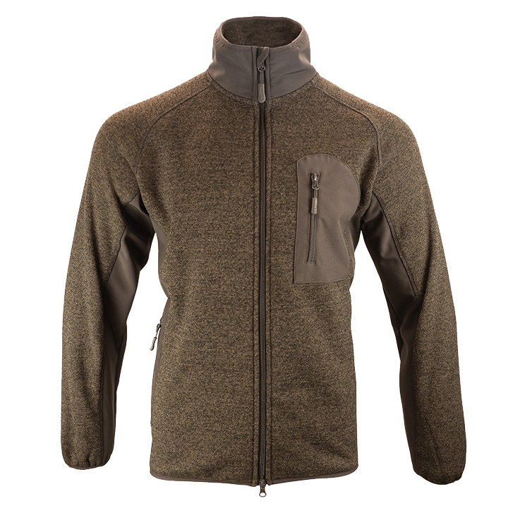 Weardale Gebreide Jas Bruin