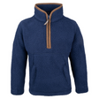 Junior Sherpa Fleecetrui Halve Rits Marineblauw