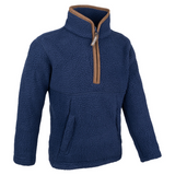 Junior Sherpa Fleecetrui Halve Rits Marineblauw