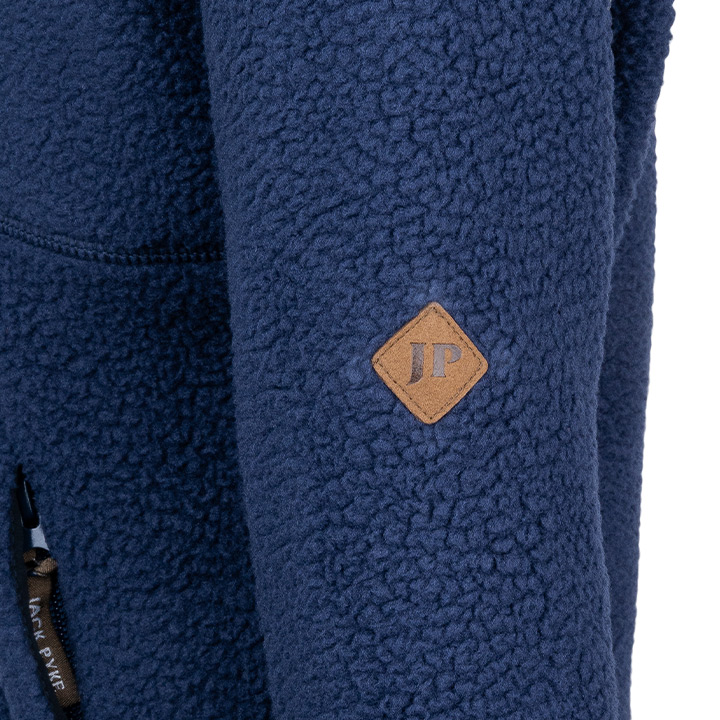 Junior Sherpa Fleecetrui Halve Rits Marineblauw