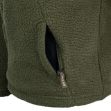 Junior Sherpa Fleecetrui Halve Rits Olijf