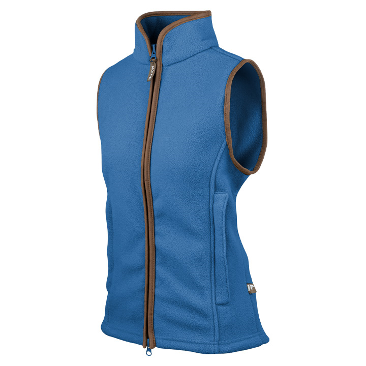 Dames Countryman Fleece Bodywarmer Denim