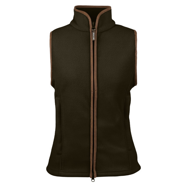Dames Countryman Fleece Bodywarmer Donkerolijf