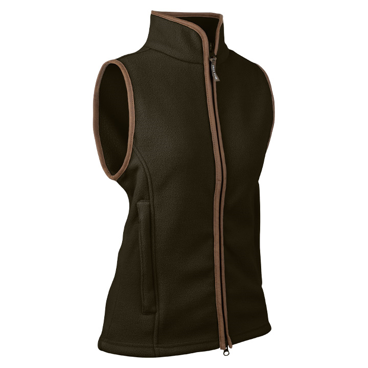 Dames Countryman Fleece Bodywarmer Donkerolijf