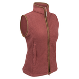 Dames Sherpa Fleece Bodywarmer Koperbruin