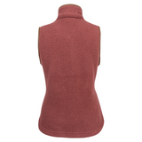 Dames Sherpa Fleece Bodywarmer Koperbruin