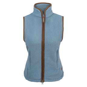 Dames Sherpa Fleece Bodywarmer IJsblauw