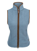 Dames Sherpa Fleece Bodywarmer IJsblauw