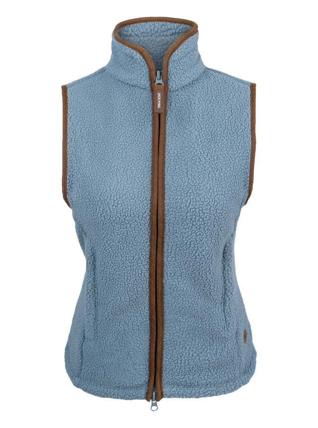 Dames Sherpa Fleece Bodywarmer IJsblauw