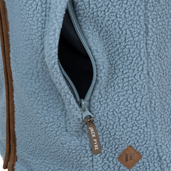Dames Sherpa Fleece Bodywarmer IJsblauw