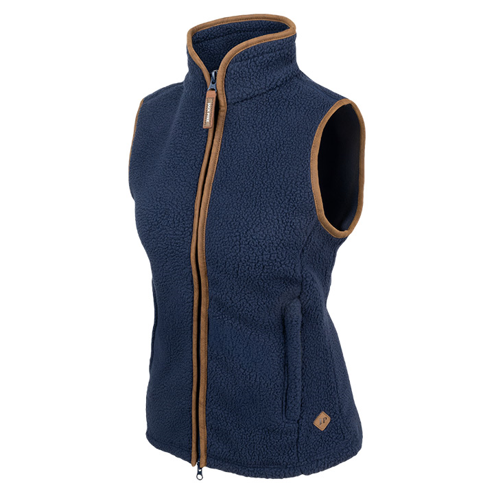 Dames Sherpa Fleece Bodywarmer Marineblauw
