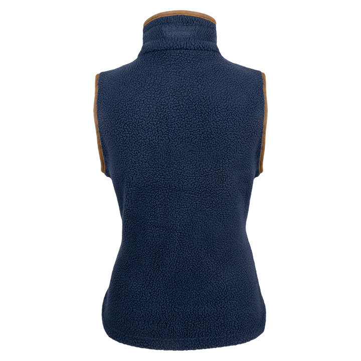 Dames Sherpa Fleece Bodywarmer Marineblauw
