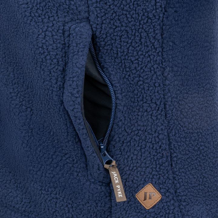 Dames Sherpa Fleece Bodywarmer Marineblauw