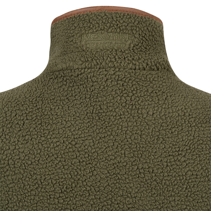 Dames Sherpa Fleece Bodywarmer Olijf