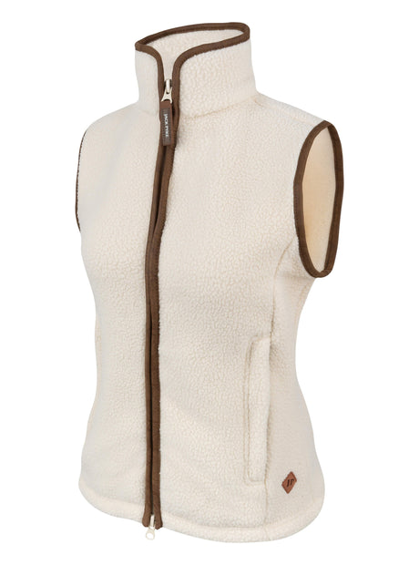 Dames Sherpa Fleece Bodywarmer Koperbruin