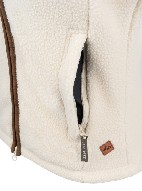 Dames Sherpa Fleece Bodywarmer Koperbruin