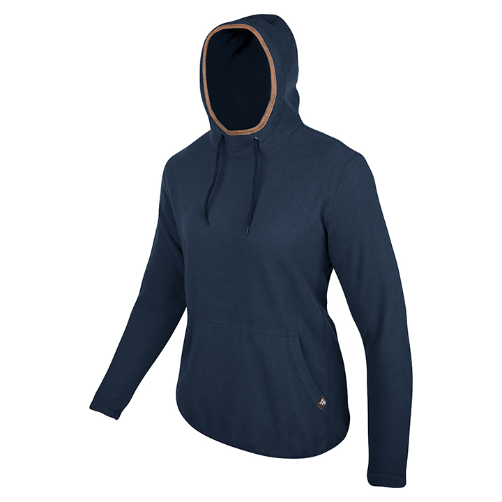 Dames Fleece Hoodie Marineblauw