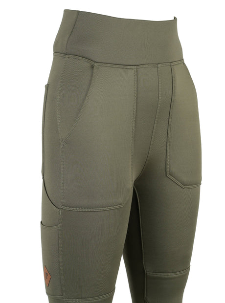 Dames Utility Legging Olijf