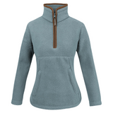 ladies-half-zip-sherpa-fleece-pullover-ice-blue