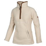 Dames Sherpa Fleecetrui Halve Rits Sail