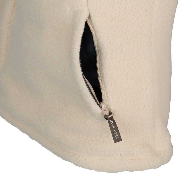 Dames Sherpa Fleecetrui Halve Rits Sail