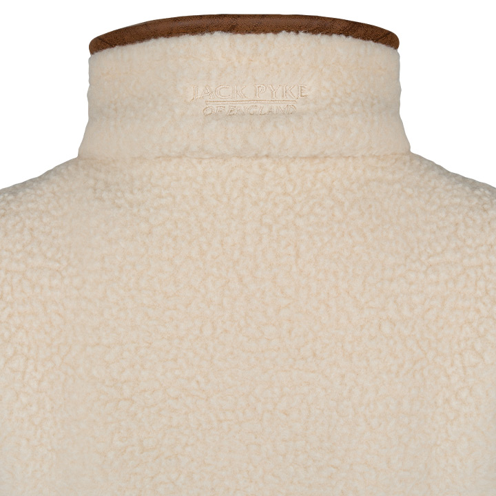 Dames Sherpa Fleecetrui Halve Rits Sail