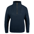 Dames Sweater Halve Rits Marineblauw