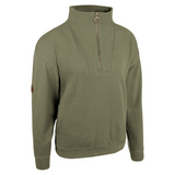 Dames Sweater Halve Rits Salie