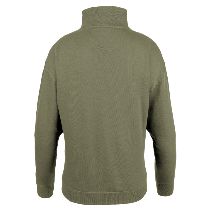 Dames Sweater Halve Rits Salie