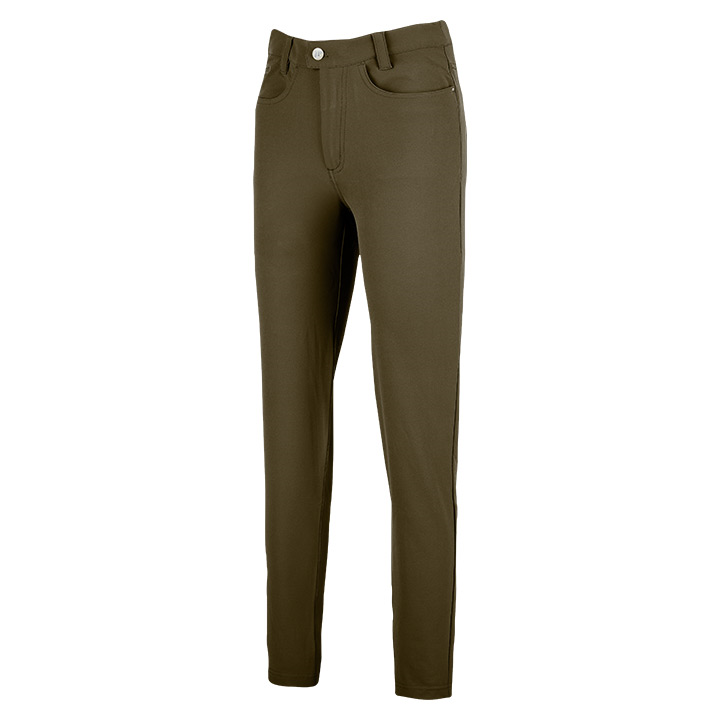 Dames Contour Stretchbroek Bruin